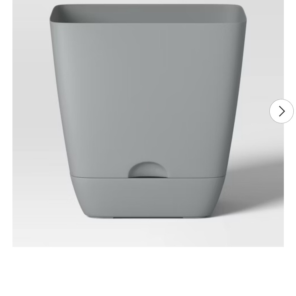 Room Essentials Square Planter in Soft Gray 6x6x6”